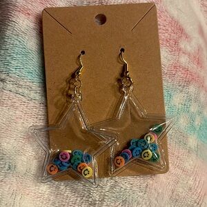 Clear Bubble Stars Filled With Colorful Smiley Faces